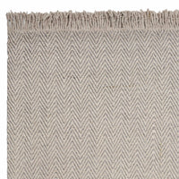 7'9" x 9'9" Wool Oatmeal Area Rug