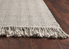 7'9" x 9'9" Wool Oatmeal Area Rug