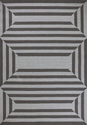 8' x 11' UV-treated Polypropelene Charcoal Area Rug