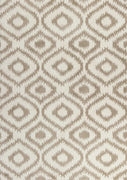 7'10" x 10'6" Microfiber Ivory-Beige Area Rug