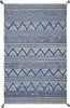 6' x 9' Polyester Blue Area Rug