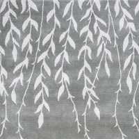 5' x 8' Wool & Viscose Blend Silver Area Rug