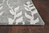 5' x 8' Wool & Viscose Blend Silver Area Rug