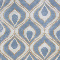 5' x 8' Wool & Viscose Blend Blue Area Rug