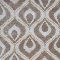 5' x 8' Wool & Viscose Blend Beige Area Rug