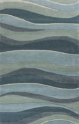 8' x 10' 6" Wool Ocean Area Rug