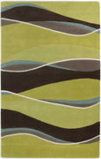 8' x 10'6" Wool Lime-Mocha Area Rug