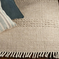 8'6" x 11'6" Wool Natural Area Rug