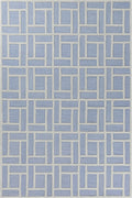 8'6" x 11'6" Wool Ice Blue Area Rug