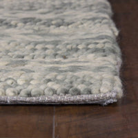 7'6" x 9'6" Wool Grey Area Rug
