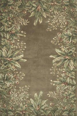 8' x 11' Wool Taupe Area Rug