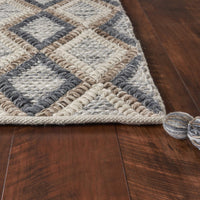 8' x 11' Polyester Slate-Beige Area Rug