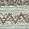 8' x 11' Polyester Turquoise Area Rug