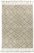 7'9" x 9'9" Wool Natural Area Rug