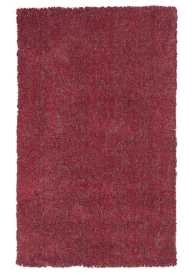 9' x 13' Polyester Red Heather Area Rug