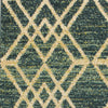 9'10" x 13'2" Polypropelene Teal Area Rug