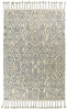 8'6" x 11'6" Wool Ivory-Blue Area Rug