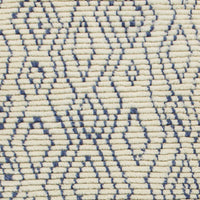 8'6" x 11'6" Wool Ivory-Blue Area Rug