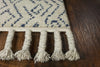 8'6" x 11'6" Wool Ivory-Blue Area Rug