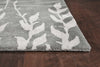 8' x 11' Wool & Viscose Blend Silver Area Rug
