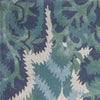 8' x 11' Wool & Viscose Blend Blue Area Rug