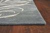 8' x 11' Wool & Viscose Blend Grey Area Rug