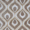 8' x 11' Wool & Viscose Blend Beige Area Rug