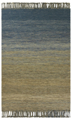 9' x 12' Wool Ocean Area Rug