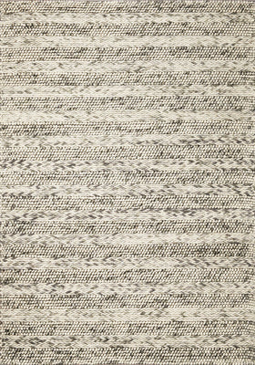 9' x 13' Wool Grey Area Rug