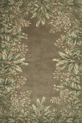 9'3" x 13'3" Wool Taupe Area Rug