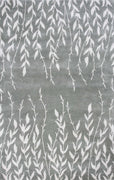 9' x 13' Wool & Viscose Blend Silver Area Rug