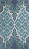 9' x 13' Wool & Viscose Blend Blue Area Rug