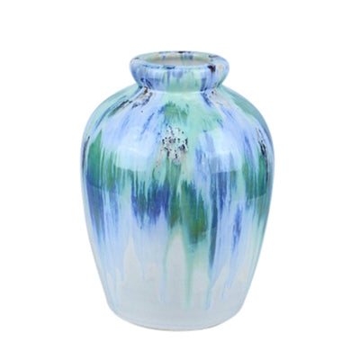 Ceramic Vase with Aesthetic Texture, Large, Multicolor