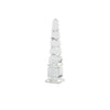 Crystal Obelisk Shaped Table decor Accent, Large, Clear