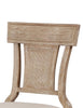 Wooden Counter Stool with Backrest and Cushioned Seat, Beige and Brown