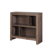 Rustic Style Wooden Bookcase with 4 Display Shelves, Small, Brown