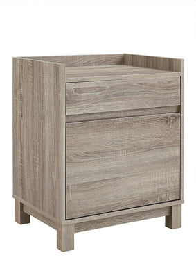 Wooden Filling Cabinet with Two Spacious Storage Drawers, Gray