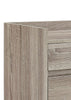 Wooden Filling Cabinet with Two Spacious Storage Drawers, Gray