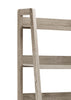 Transitional Style Wooden Ladder Bookcase with Five Shelves, Gray