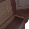 3 Piece Wooden Corner Unit with Hidden Storage, Dark Brown