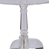 Round Acrylic End Table with 3 Legged Base Support, Clear