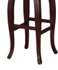 Square Shape Wooden Bar Stool with Nailhead Trim Accents, Brown