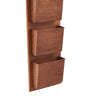 Iron Wall Mailbox with 4 Storage Slots and Fleur de lis Detail, Copper