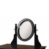 Wooden Vanity Set with Adjustable Mirror and Drawer, Black and Beige