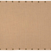 Wooden Corkboard with Nailhead Details, Large, Brown and Bronze