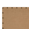 Wooden Corkboard with Nailhead Details, Small, Brown and Bronze