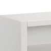 Wooden Media Center with Two Drawers and Open Shelf, White