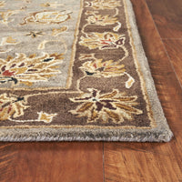 3'3" x 5'3" Wool Grey-Mocha Area Rug