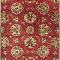 3'3" x 5'3" Wool Red Area Rug