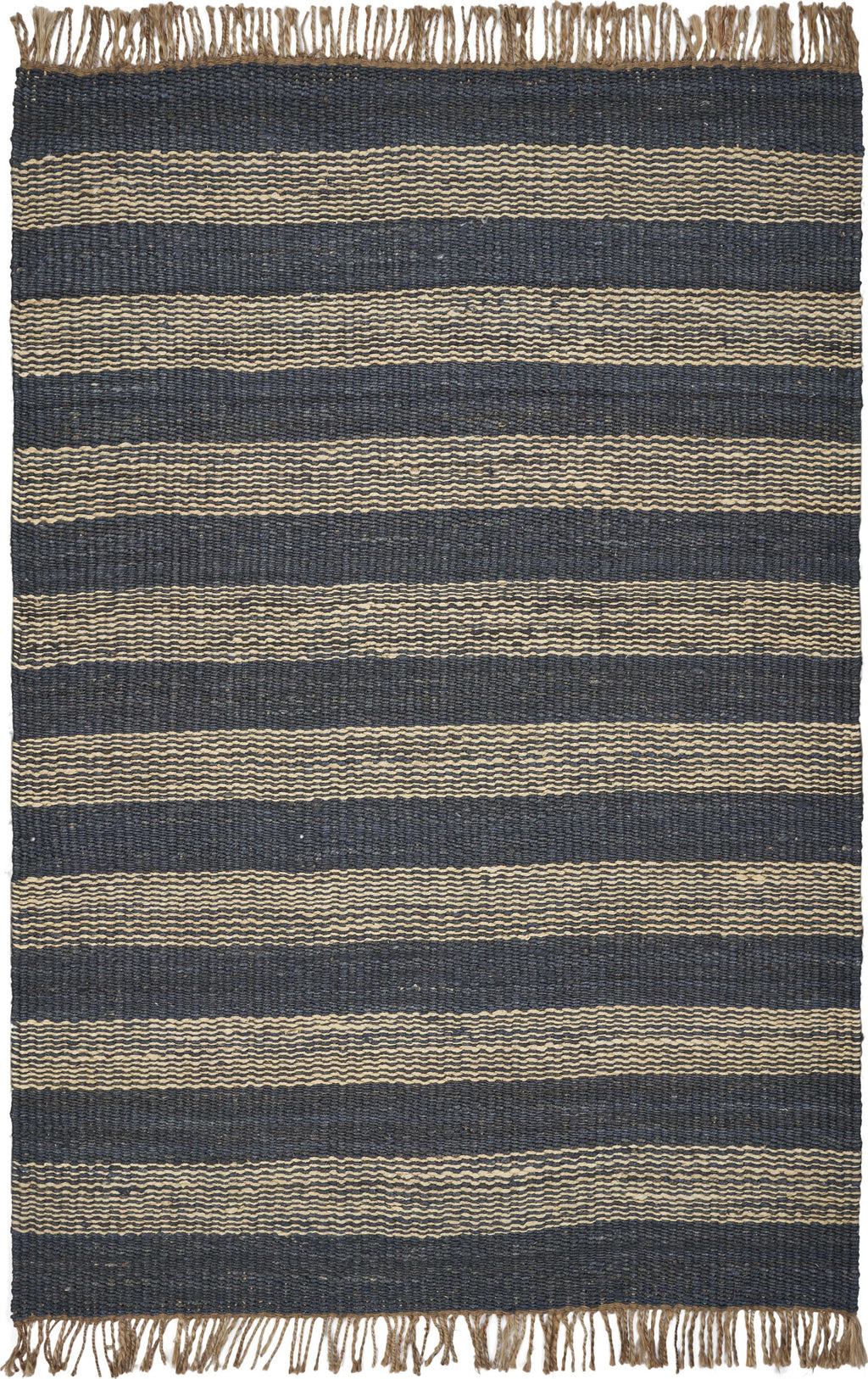 3'3" x 5'3" Jute Navy Area Rug